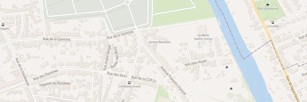 Plan du 168B Av François Chancel au Mans