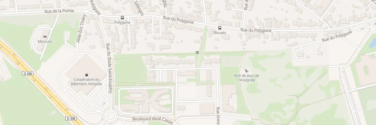 Plan du 14 Rue Marie Pape-Carpantier au Mans