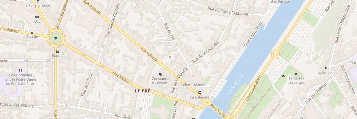 Plan du 39 Rue du Pré au Mans