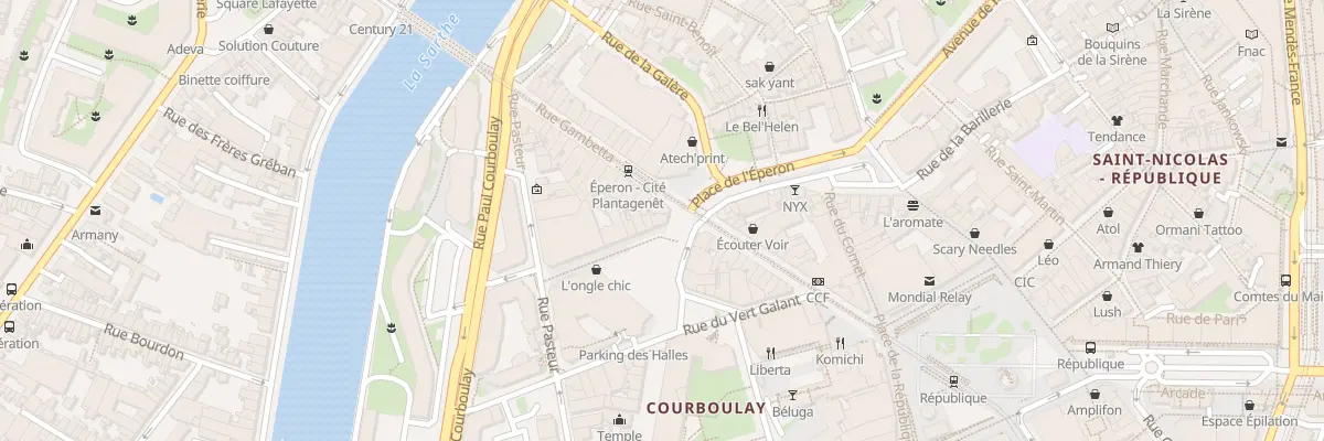 Plan du 2 Rue Hippolyte Lecornué au Mans