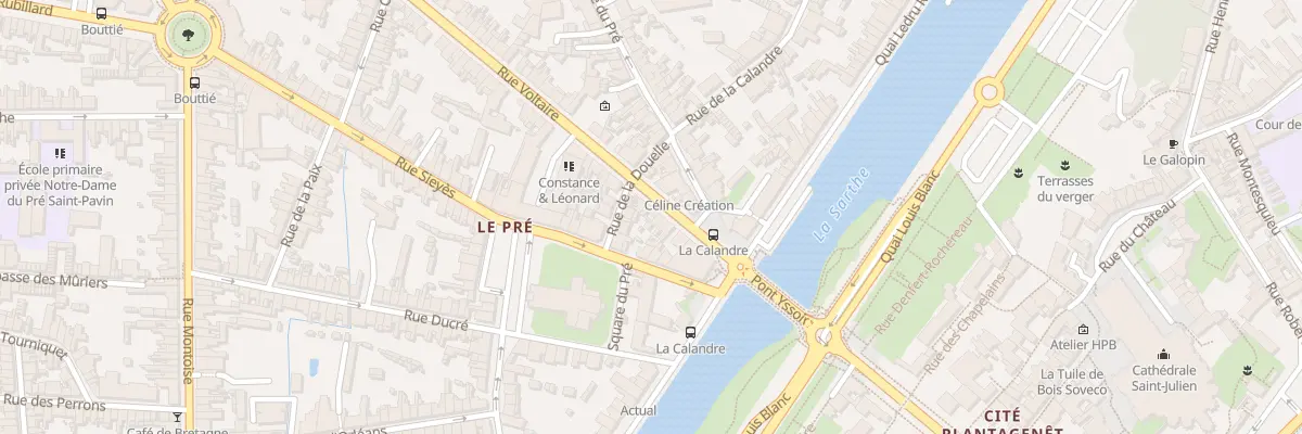 Plan du 13 Rue Voltaire au Mans