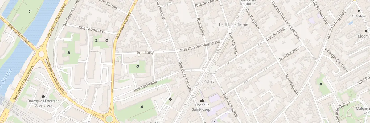 Plan du 51 Rue de la Pelouse au Mans