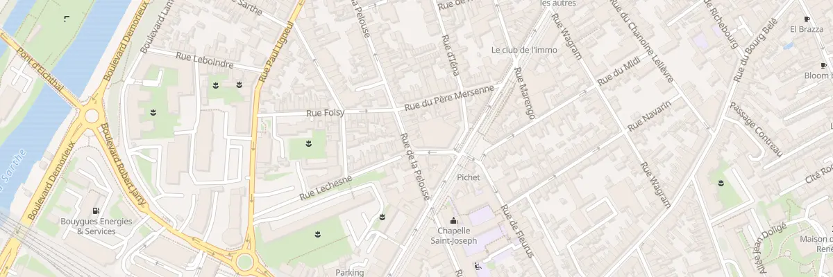 Plan du 53 Rue de la Pelouse au Mans