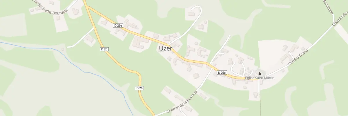 Plan du 14 Carrera Grana à Uzer