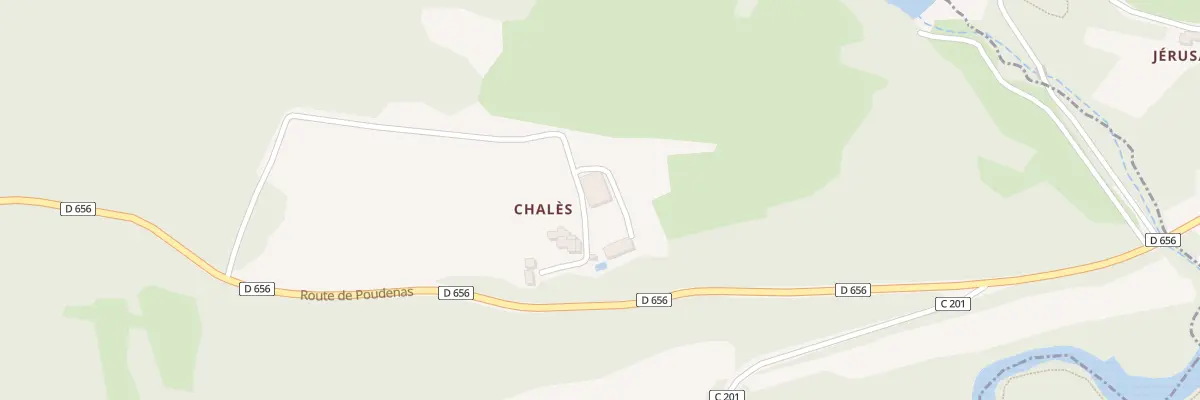 Plan du 3933 Rte de Poudenas à Sos
