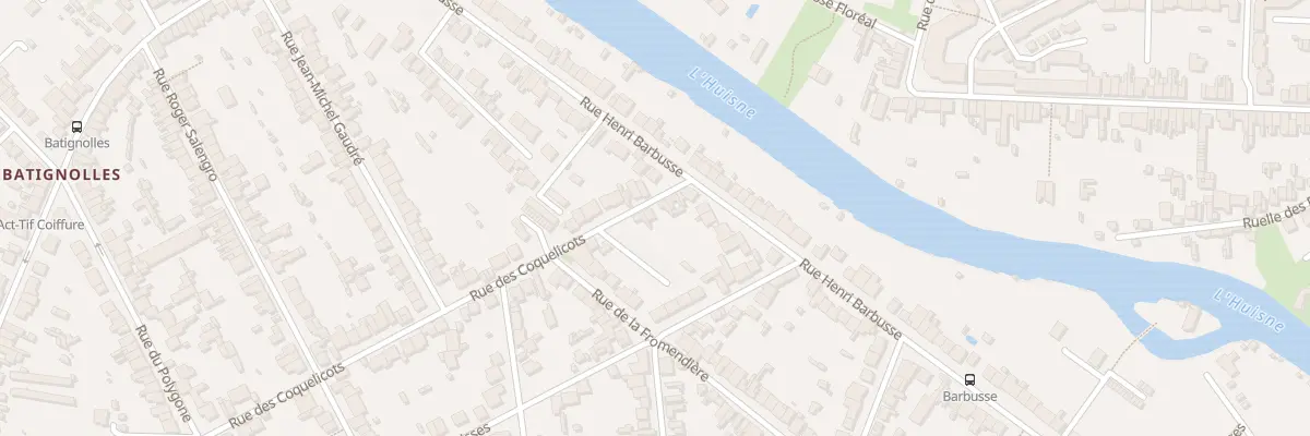 Plan du 7 Rue des Coquelicots au Mans