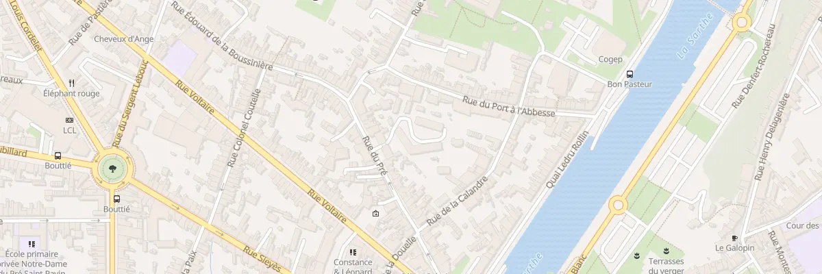 Plan du 58B Rue du Pre au Mans