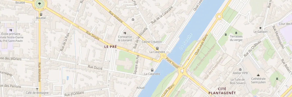 Plan du 9 Rue Voltaire au Mans