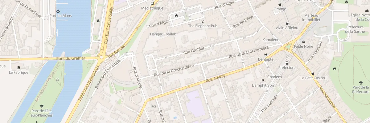 Plan du 42 Rue de la Crochardière au Mans