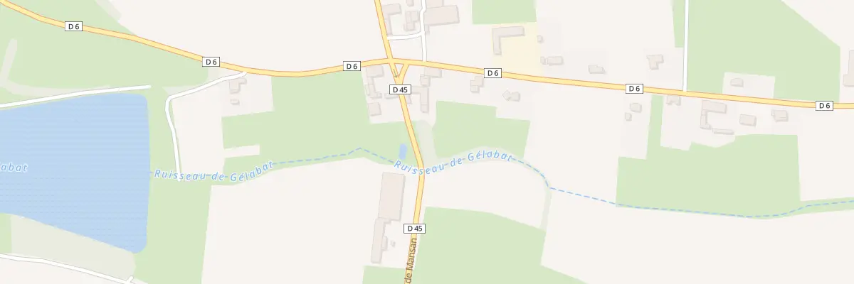 Plan du 1 Rte de Mansan à Sénac