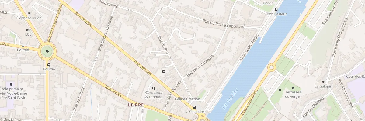 Plan du 34 Rue du Pré au Mans