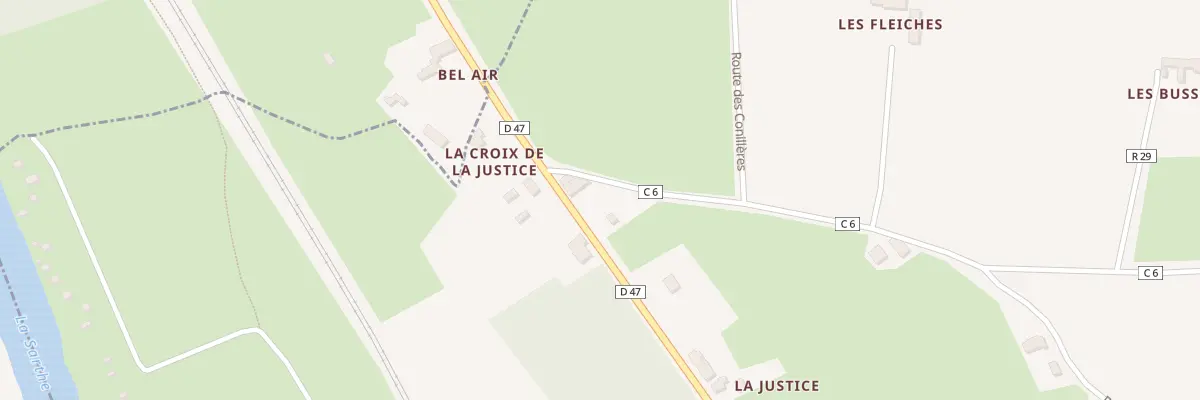 Plan du 2 La Croix de la Justice à La Guierche
