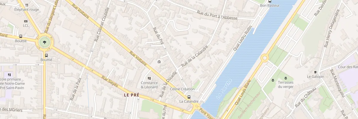 Plan du 28 Rue du Pré au Mans
