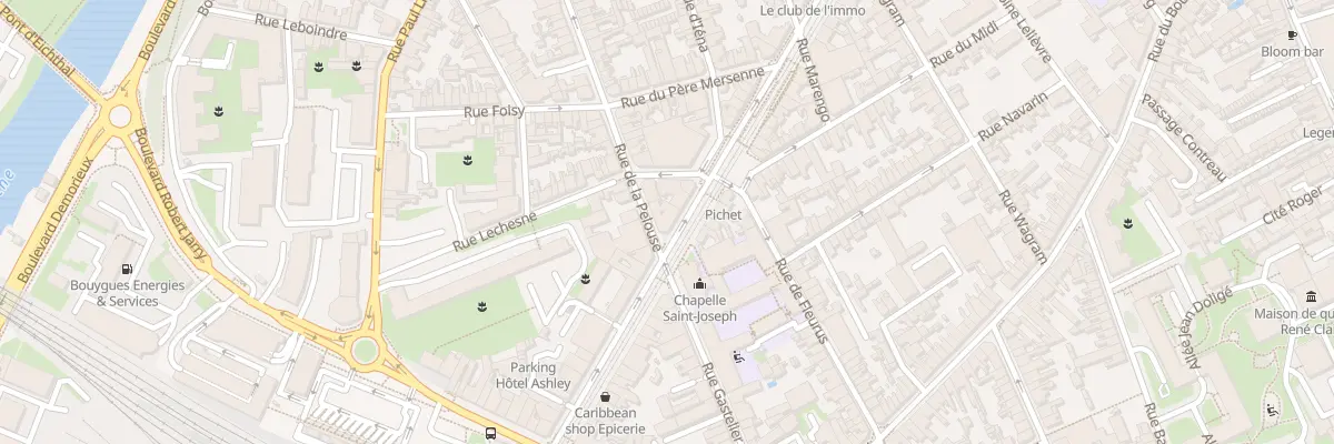 Plan du 59 Rue de la Pelouse au Mans