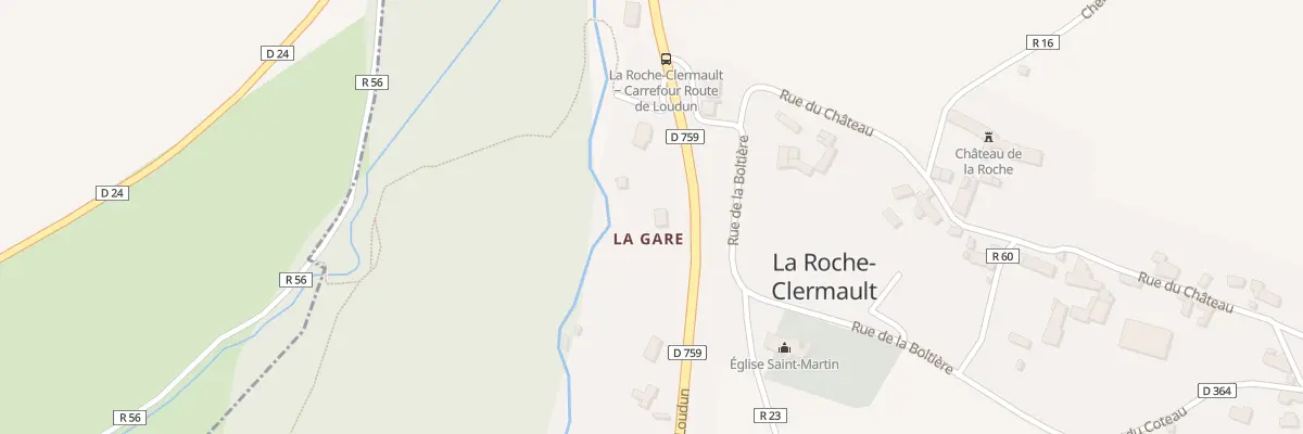 Plan du 25 Rte de Loudun à La Roche-Clermault