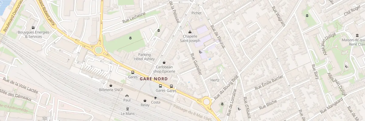 Plan du 16 Rue Gastelier au Mans