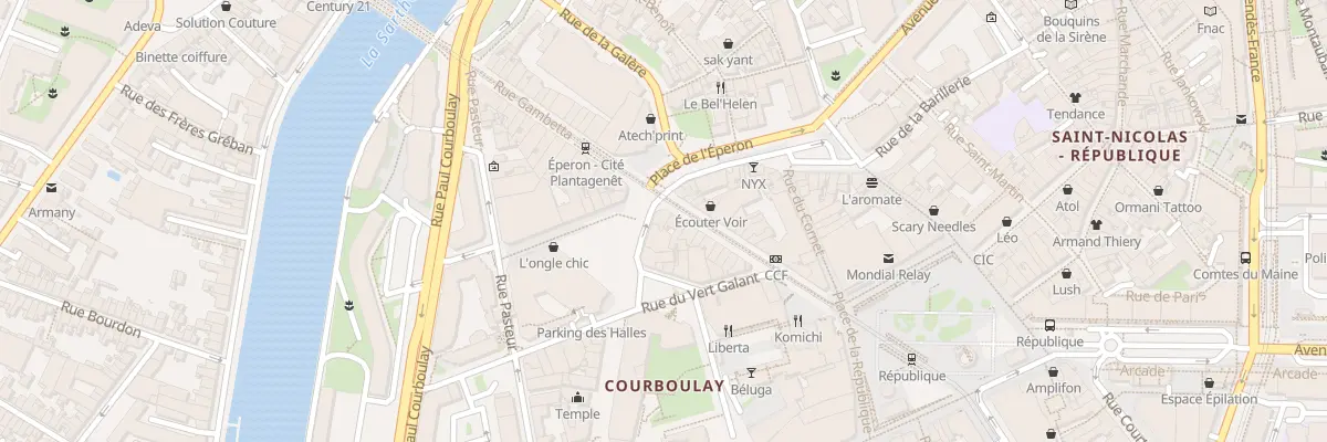 Plan du 21 Rue Gambetta au Mans