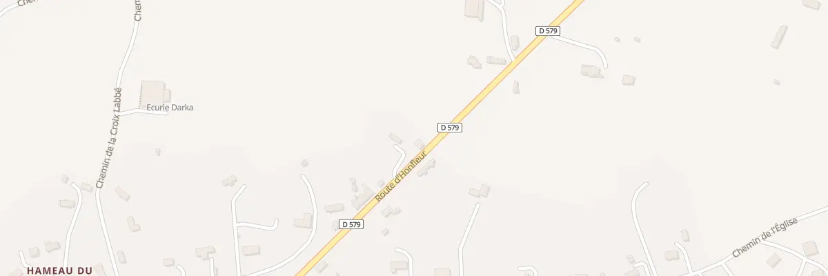 Plan du 25 Rte de Honfleur à Tourville-en-Auge