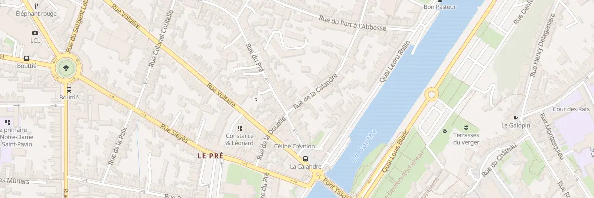 Plan du 24 Rue du Pré au Mans