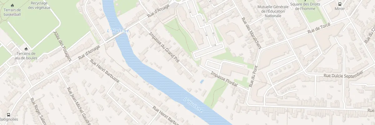 Plan du 33B Imp du Grand Pré au Mans