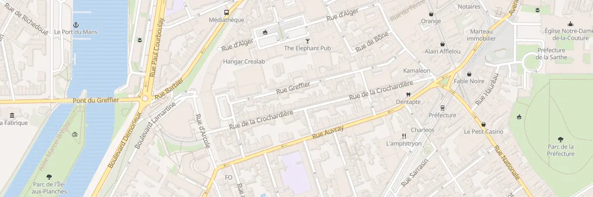 Plan du 36 Rue de la Crochardière au Mans