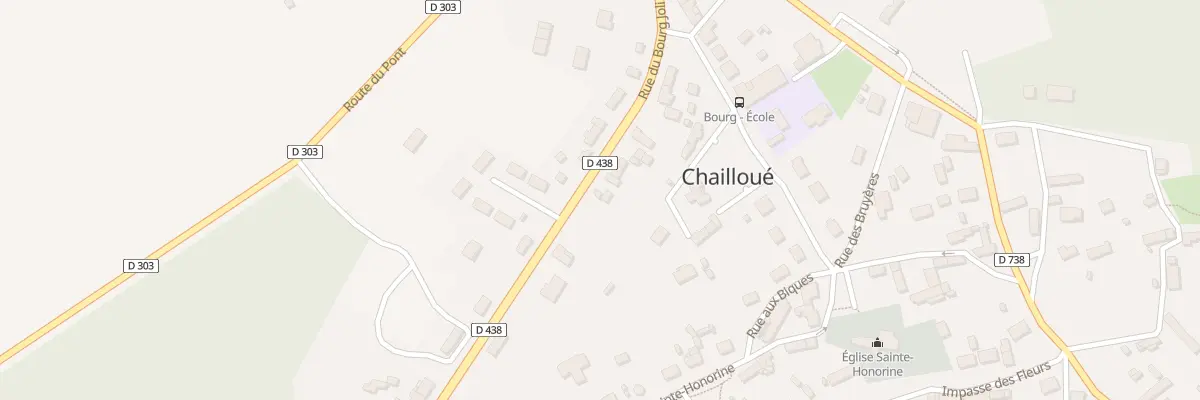 Plan du 790 Rue du Bourg Joly à Chailloué