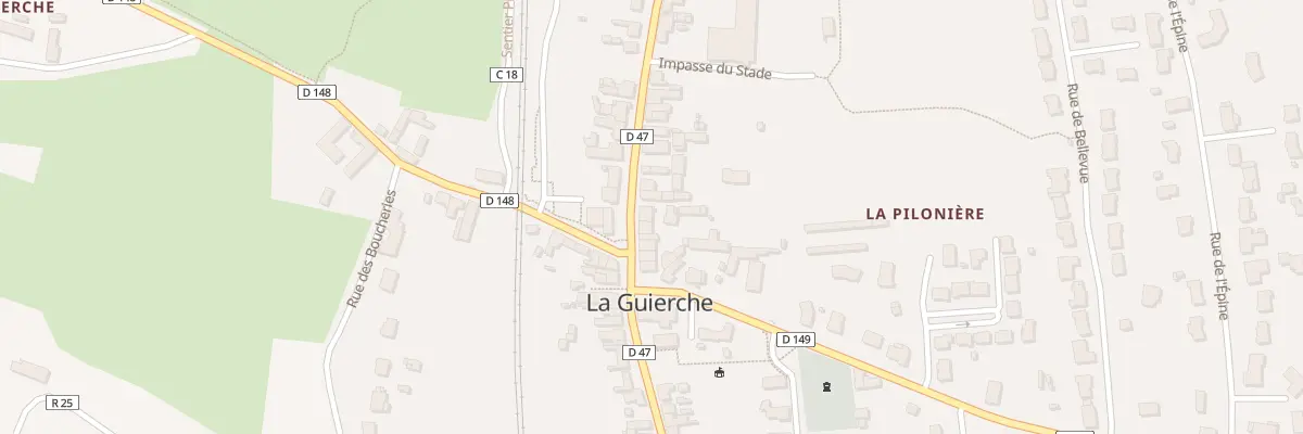 Plan du 12 Rue Principale à La Guierche