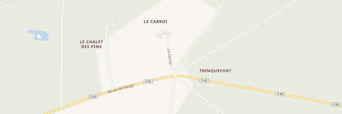Plan du 33 Rte de Parcay à Rillé
