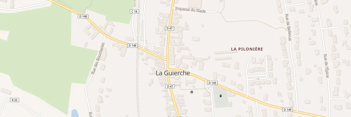 Plan du 1 Rue de la Piloniere à La Guierche