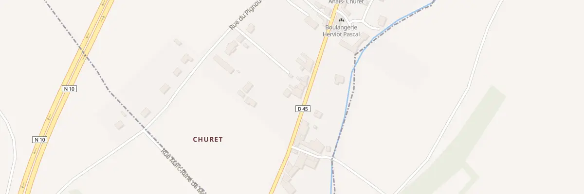 Plan du 304 Rue du Pont de Churet à Anais