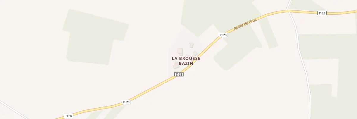Plan du 1 La Brousse Bazin à Chaunay