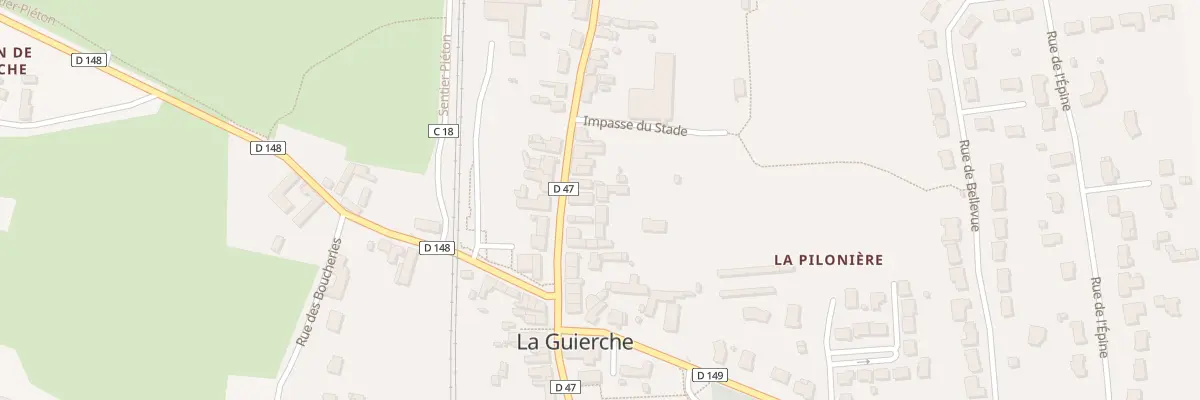 Plan du 28 Rue Principale à La Guierche