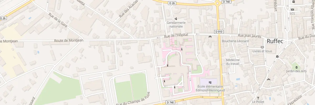 Plan du 29 Rue de l’Hôpital à Ruffec