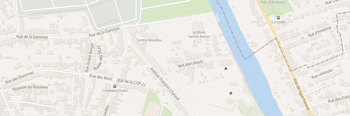 Plan du 3 Rue Jean Bouin au Mans