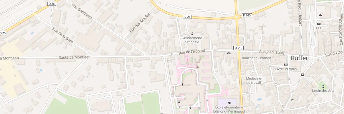 Plan du 27 Rue de l’Hôpital à Ruffec