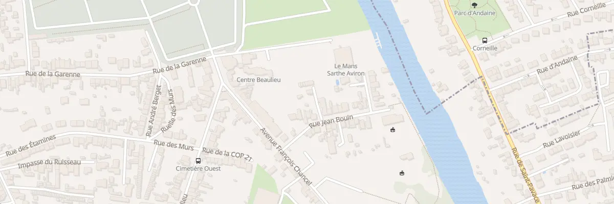 Plan du 7 Rue Jean Bouin au Mans