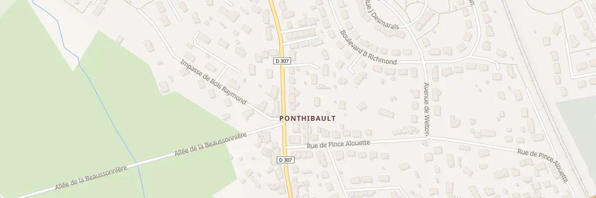 Plan du 50 Bd des Avocats à Moncé-en-Belin