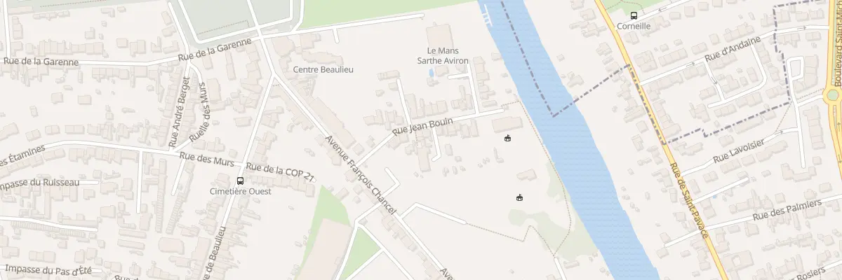 Plan du 10 Rue Jean Bouin au Mans