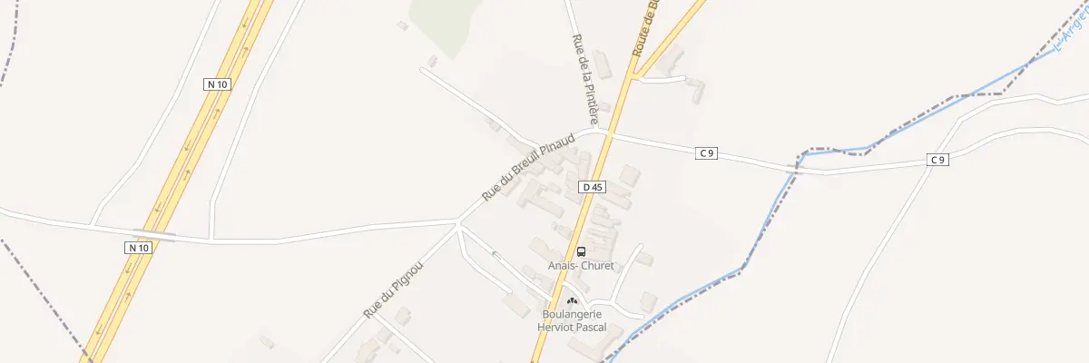 Plan du 60 Rue du Pont de Churet à Anais