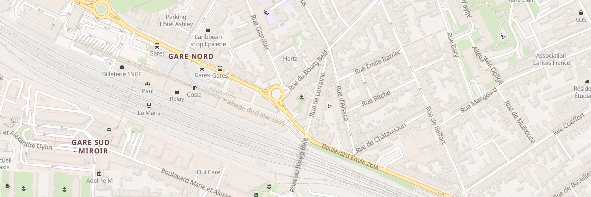 Plan du 125 Rue du Bourg Belé au Mans