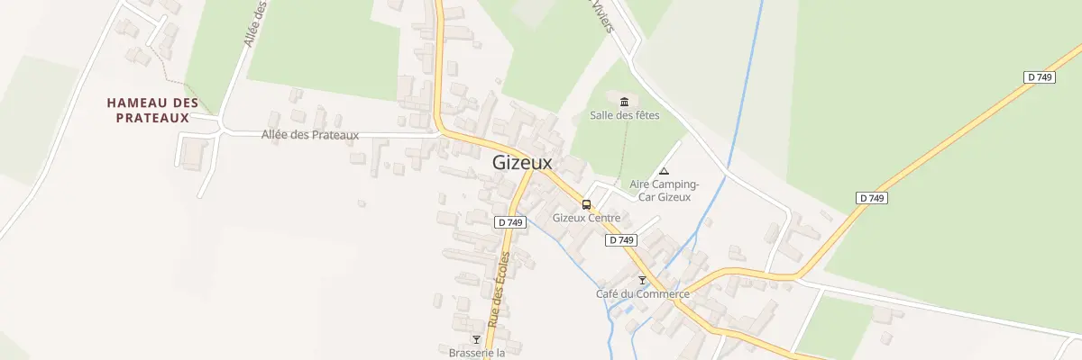 Plan du 1 Pl du Boeuf Couronné à Gizeux
