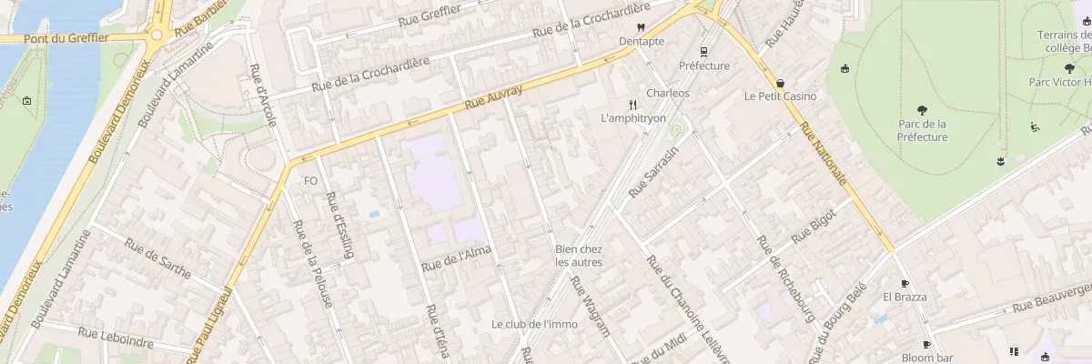 Plan du 23 Rue Wagram au Mans