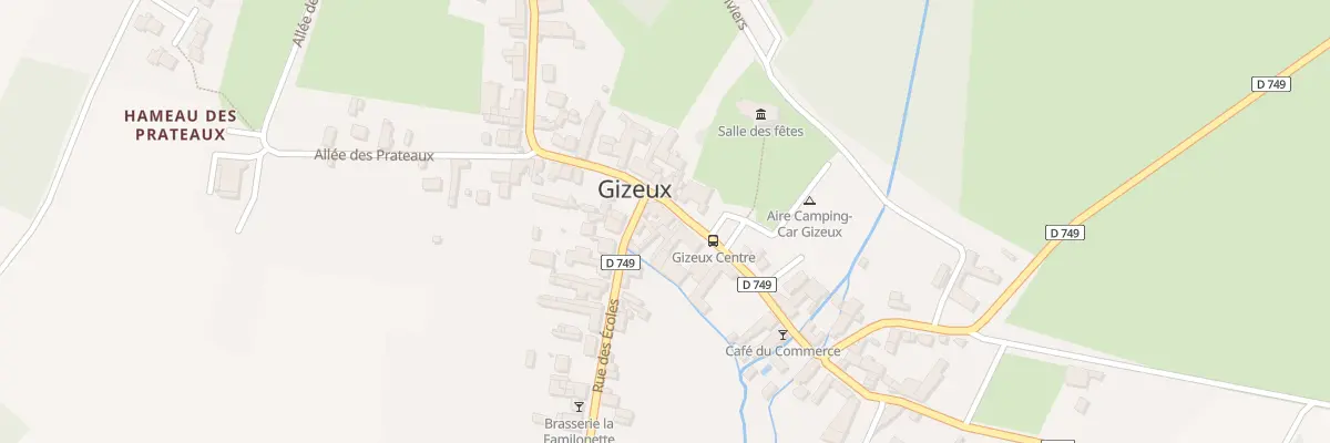 Plan du 2 Rue du Lavoir à Gizeux
