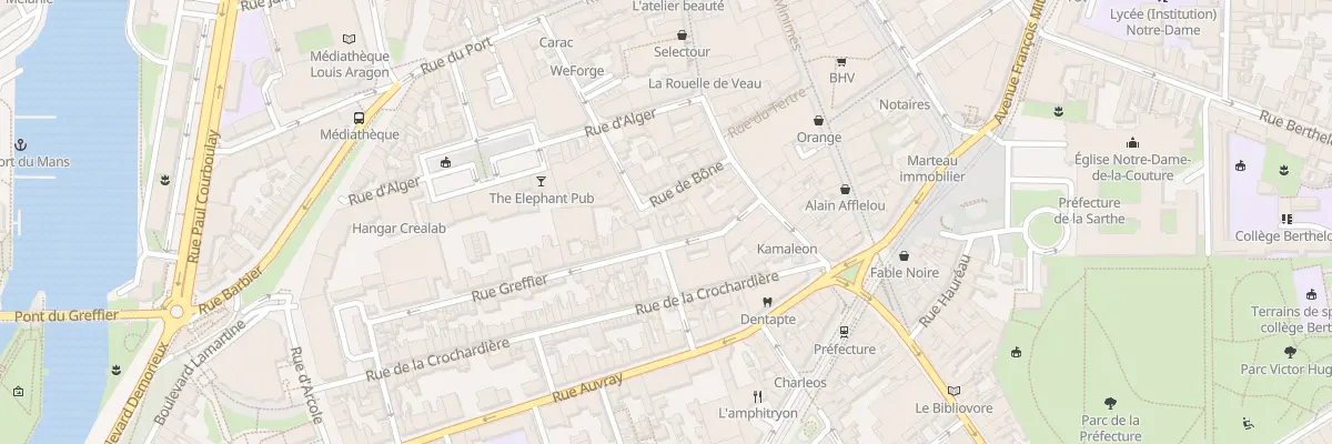 Plan du 14 Rue du Greffier au Mans