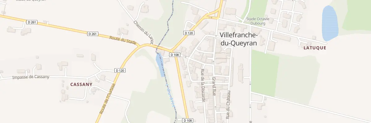 Plan du 80 Rue de la Halle à Villefranche-du-Queyran