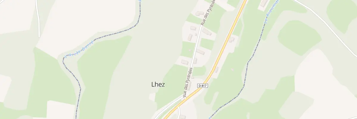 Plan du 340 Rue des Pyrenees à Lhez