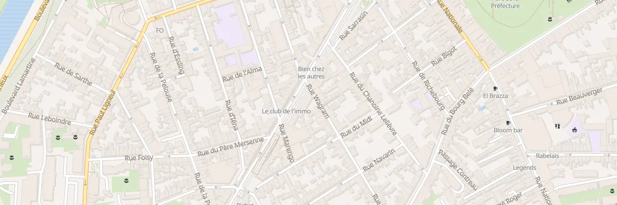 Plan du 42 Rue Wagram au Mans