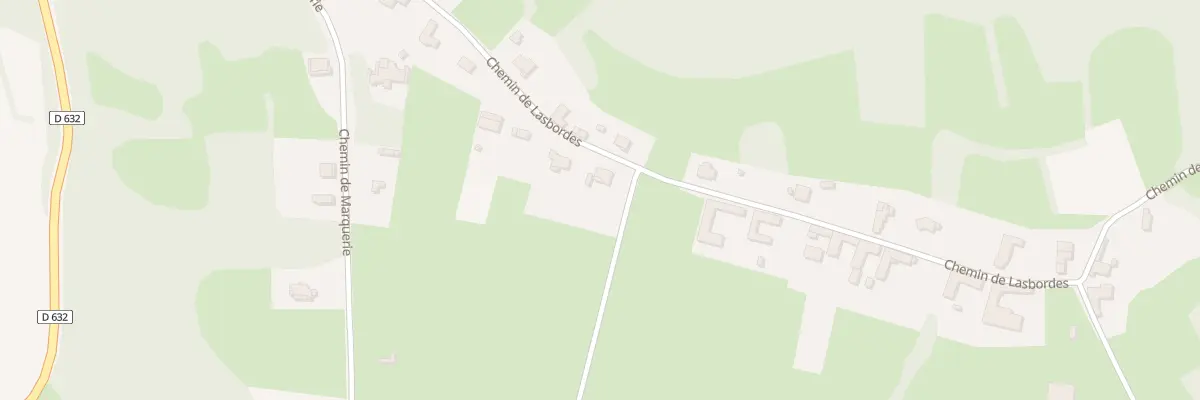 Plan du 38 Che de Lasbordes à Castelvieilh