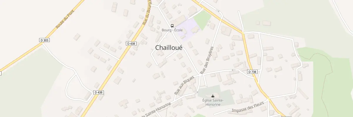 Plan du 2 Rue des Écoles à Chailloué