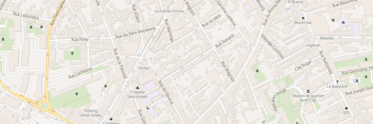 Plan du 38 Rue Navarin au Mans
